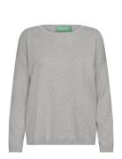 Sweater L/S Tops Knitwear Jumpers Grey United Colors Of Benetton