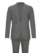 Slhslim-Josh Grey Suit Adv B Noos Kostym Grey Selected Homme