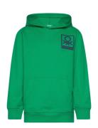 Sweater W/Hood Tops Sweat-shirts & Hoodies Hoodies Green United Colors...