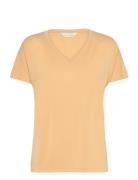 MSCH Copenhagen Mschfenya Modal V Neck Tee Gul