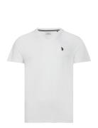 U.S. Polo Assn. Uspa T-Shirt V-Neck Cem Men Vit