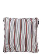 Lexington Home Striped Organic Cotton Twill Pillow Cover Marinblå