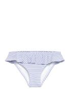 Mango Striped Bikini Bottom Blå