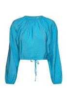 Enmallorca Ls Top 6891 Tops Blouses Long-sleeved Blue Envii