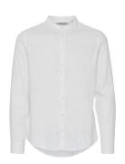 Casual Friday Cfanton 0053 Cc Ls Linen Mix Shirt Vit