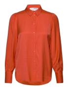Slfalfa Ls Shirt B Tops Shirts Long-sleeved Orange Selected Femme