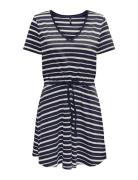 ONLY Onlmay S/S V-Neck Short Dress Jrs Noos Blå