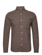 Onsniko Ls Melange Shirt Tops Shirts Casual Brown ONLY & SONS