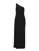 Jersey -Shoulder Gown Maxiklänning Festklänning Black Lauren Ralph Lau...