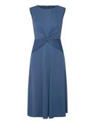 Lauren Ralph Lauren Twist-Front Jersey Dress Blå