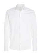 Calvin Klein Poplin Stretch Slim Shirt Vit