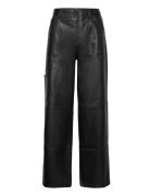 Tommy Jeans Tjw Daisy Lr Baggy Pleather Pant Svart