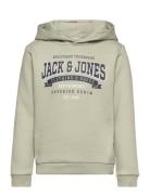 Jack & J S Jjelogo Sweat Hood 2 Col 23/24 Sn Mni Grön