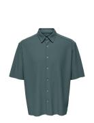 Onsboyy Life Rlx Recy Pleated Ss Shirt Tops Shirts Short-sleeved Green...