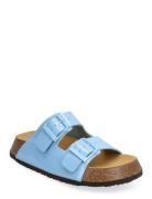 Sl Noelle 24 Pu Leather Platta Sandaler Blue Scholl