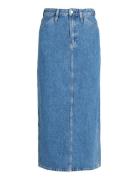 Calvin Klein Jeans Trouser Pocket Maxi Skirt Blå