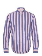 GANT Reg Poplin Parasol Stripe Shirt Rosa