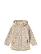 Lil'Atelier Nmmlaalfa Softshell Jacket Fo Aop Lil Beige