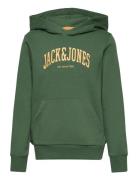 Jack & J S Jjejosh Sweat Hood Sn Jnr Khaki Green