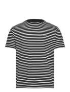 Striped T-Shirt Tops T-shirts Short-sleeved Black GANT