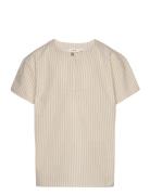 Lil'Atelier Nmmdiogo Ss Boxy Shirt Lil Beige