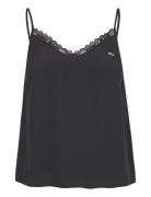 Tommy Jeans Tjw Essential Lace Strappy Top Svart