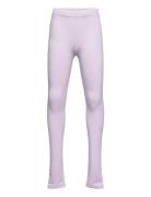 Lindex Leggings Basic Brushed Solid Lila