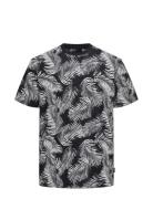 Onsperry Life Reg Leaf Aop Ss Tee Noos Tops T-shirts Short-sleeved Nav...