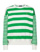 Polo Ralph Lauren Striped Organic Cotton Terry Sweatshirt Grön