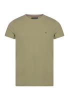 Tommy Hilfiger Stretch Slim Fit Tee Khaki Green