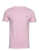 Polo Ralph Lauren Custom Slim Fit Jersey Crewneck T-Shirt Rosa