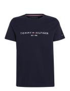 Tommy Hilfiger Core Tommy Logo Tee Marinblå