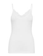 Vminge Lace Singlet Noos Tops T-shirts & Tops Sleeveless White Vero Mo...