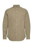 Polo Ralph Lauren Slim Fit Garment-Dyed Oxford Shirt Khaki Green