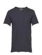 Bread & Boxers Crew-Neck Relaxed T-Shirt Marinblå