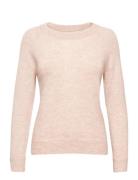 Selected Femme Slflulu Ls Knit O-Neck Noos Rosa