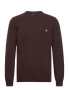 Lyle & Scott Crew Neck Lambswool Blend Jumper Brun