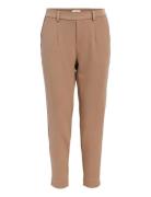 Objlisa Slim Pant Noos Bottoms Trousers Slim Fit Trousers Brown Object