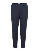 Objlisa Slim Pant Noos Bottoms Trousers Slim Fit Trousers Navy Object