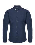 Jack & J S Jjeoxford Shirt Ls Noos Marinblå