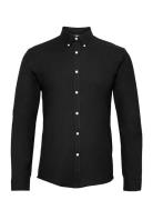 Lindbergh Oxford Superflex Shirt L/S Svart