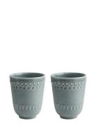 Daisy Mug 2-Pack Home Tableware Cups & Mugs Tea Cups Blue PotteryJo