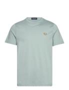 Fred Perry Crew Neck T-Shirt Blå