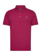 Lyle & Scott Plain Polo Shirt Burgundy