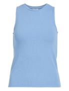 Objjamie S/L Tank Top Tops T-shirts & Tops Sleeveless Blue Object