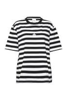 Hanger Striped Tee Tops T-shirts & Tops Short-sleeved Multi/patterned ...
