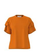 Selected Femme Slfrylie Ss Florence Tee M Noos Orange