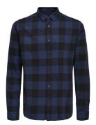 ONLY & SONS Onsgudmund Ls Checked Shirt Noos Blå