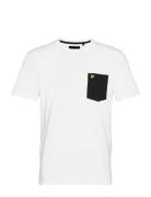 Lyle & Scott Contrast Pocket T-Shirt Vit