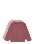 Blouse Ls Tops T-shirts Long-sleeved T-shirts Purple Minymo